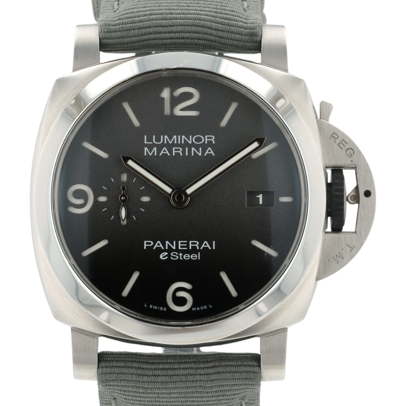Panerai Luminor Marina Gray Stainless Steel 44mm Automatic Men’s Watch PAM01358