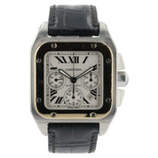 Cartier Santos Gold & Steel Silver Dial 42mm Automatic Men’s Watch W20091X7