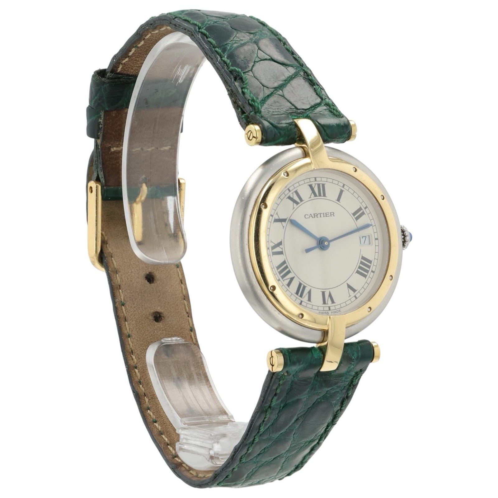Cartier Panthere Vendome Silver Dial Gold & Steel 29mm Quartz Ladies Watch 1284