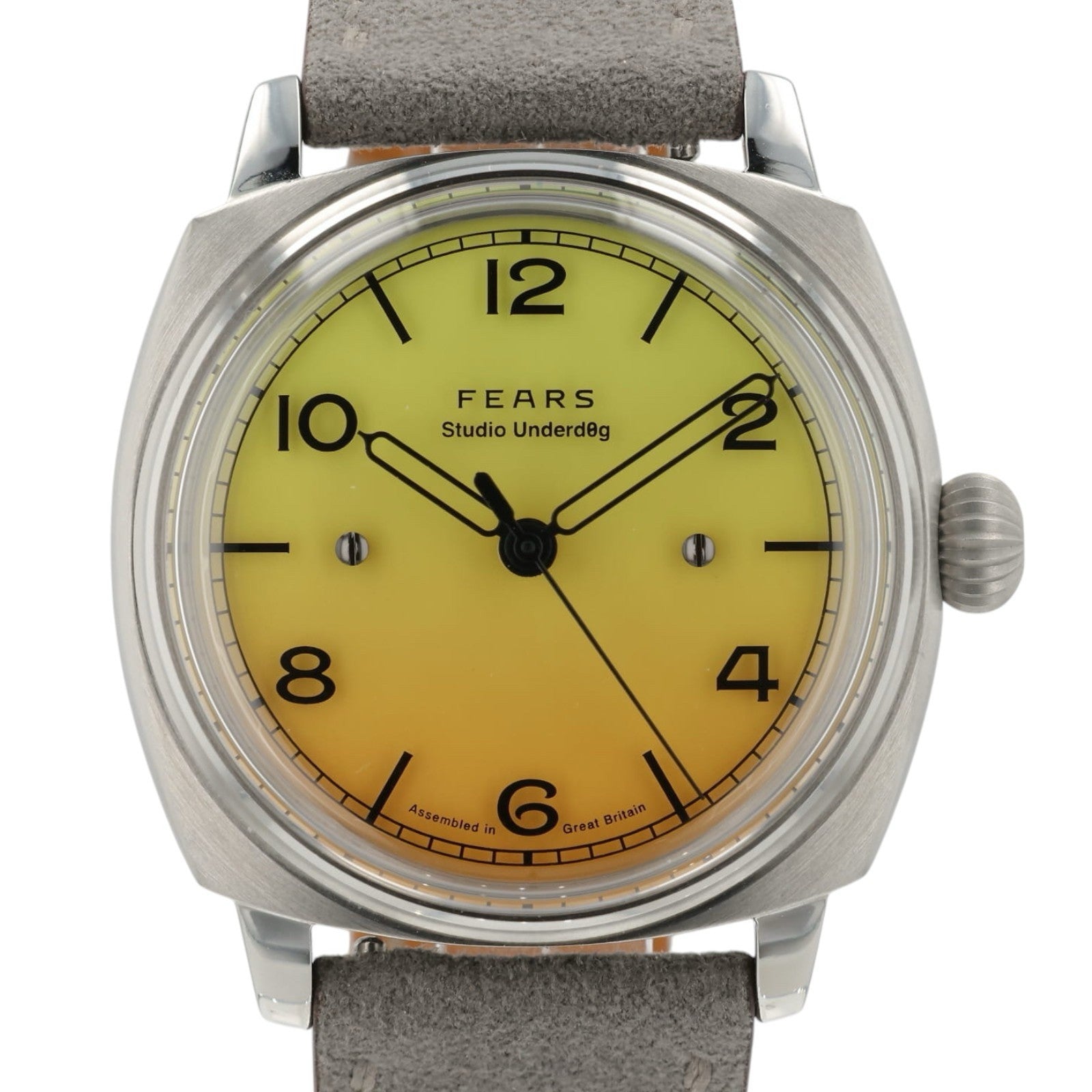 Studio Underdog X Fears Mimosa Orange & Yellow Dial 38mm Manual Wind Mens Watch