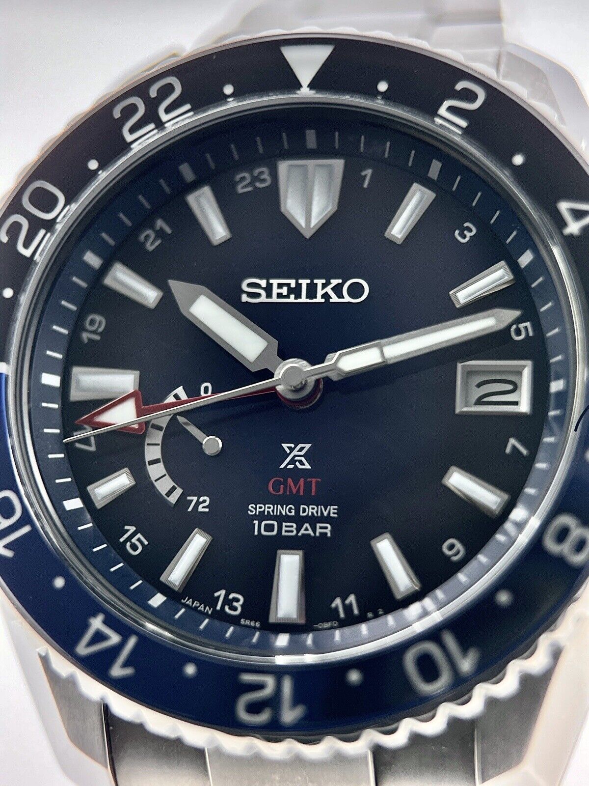 Seiko Prospex LX Titanium GMT Watch Spring Drive SNR033 - Box/Papers