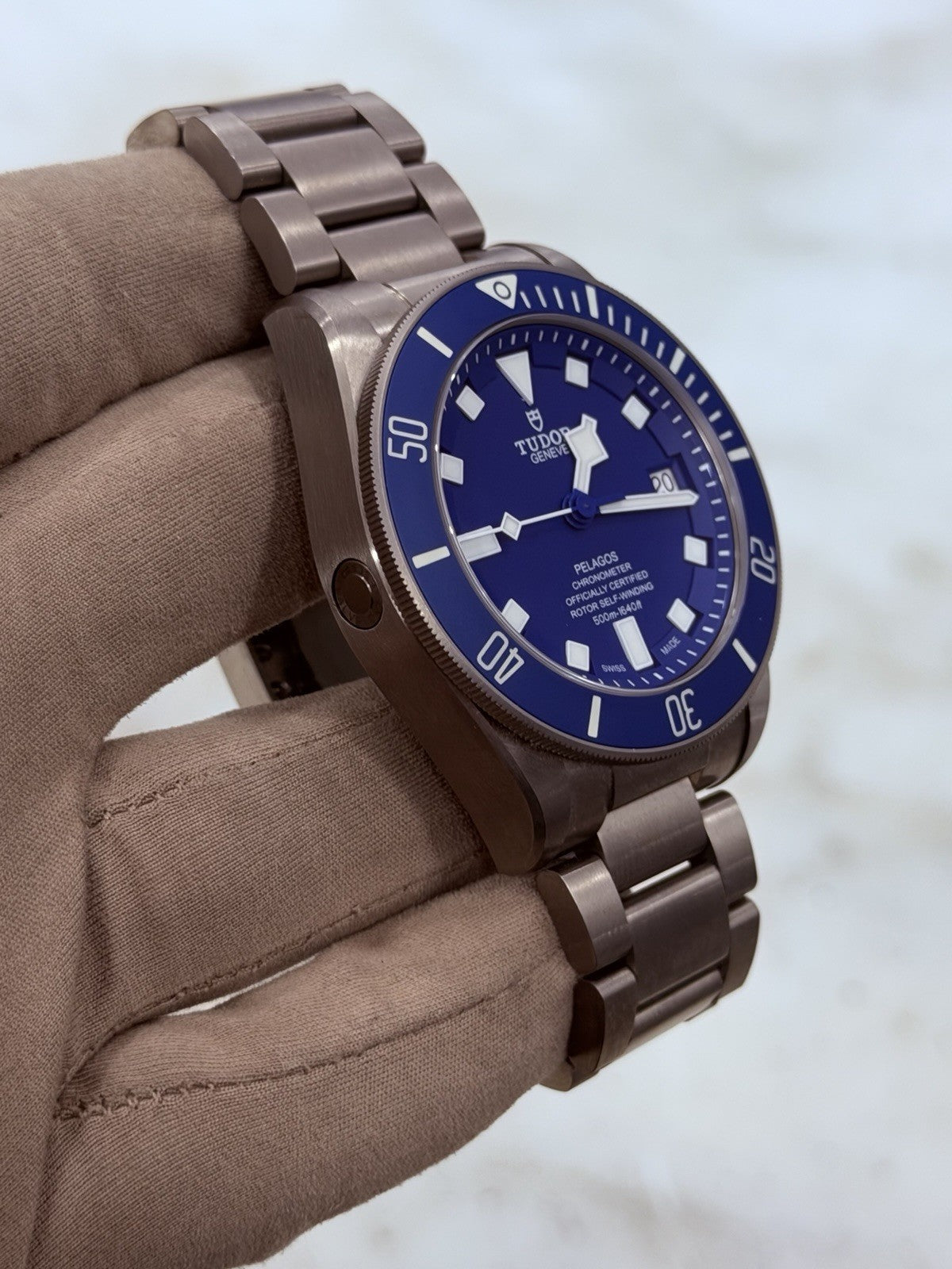 2023 Tudor Pelagos Date Blue Dial Titanium Men's Watch 25600TB - W/ Papers