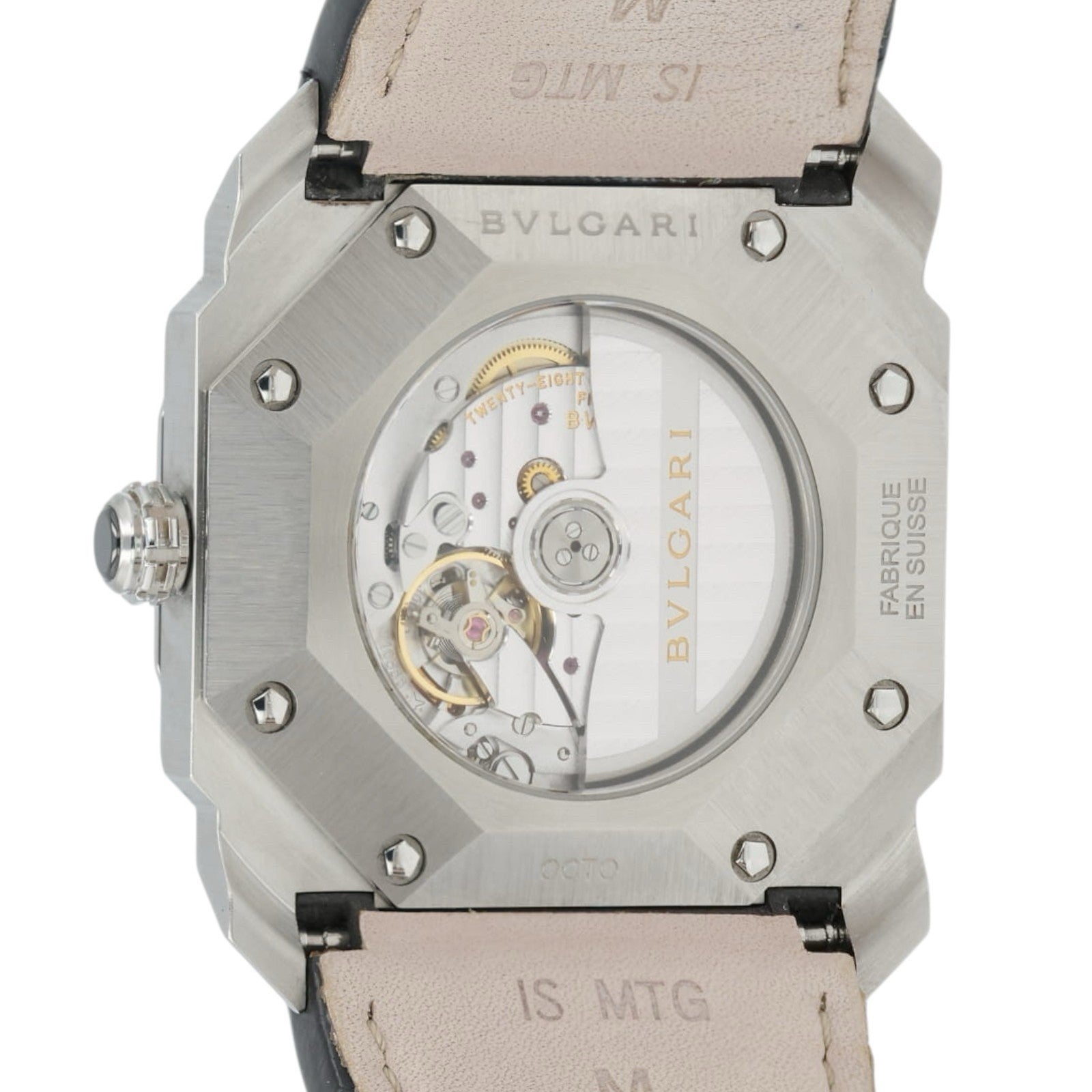 Bulgari Octo Black Dial Stainless Steel 41mm Automatic Movement Mens BGO 41 S