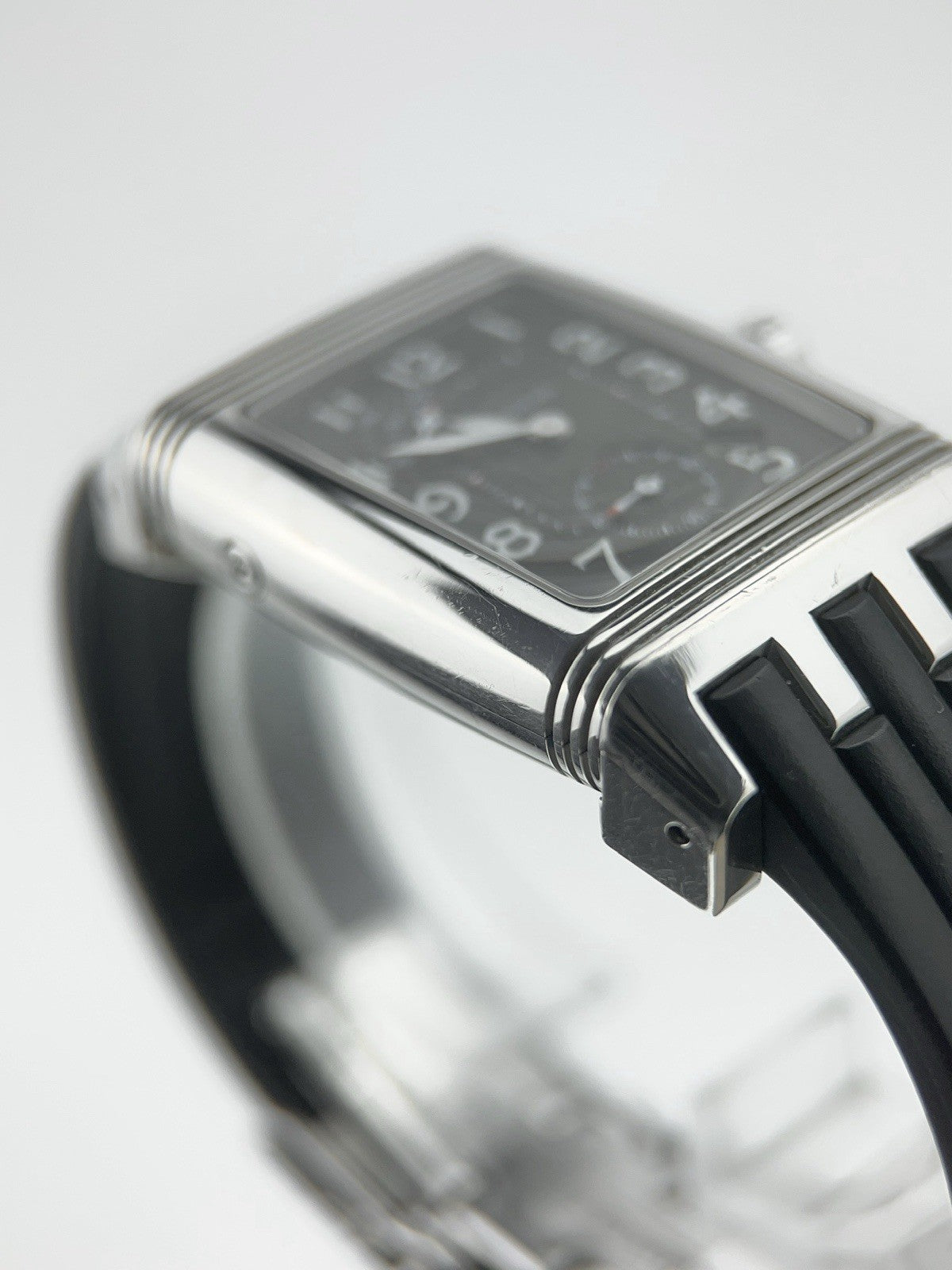 Jaeger-LeCoultre Reverso Steel Grey Dial 28mm Manual Wind Mens Watch Q2948601