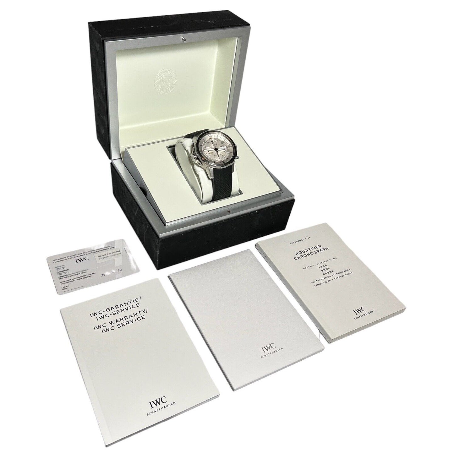 IWC Aquatimer Chronograph IW376802 Automatic Day Date Silver Dial Men's Watch