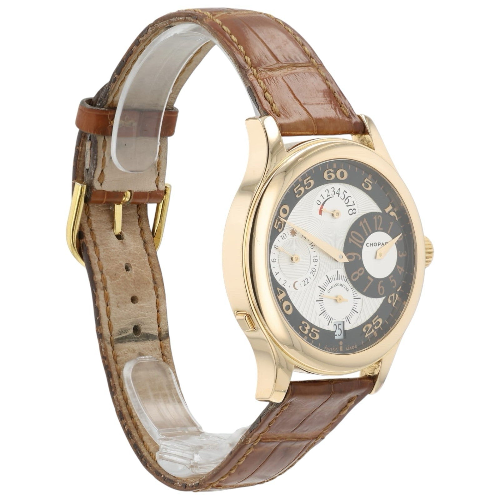 Chopard LUC Silver Dial 18k Yellow Gold 40mm Manual Wind Men’s Watch 17/1874