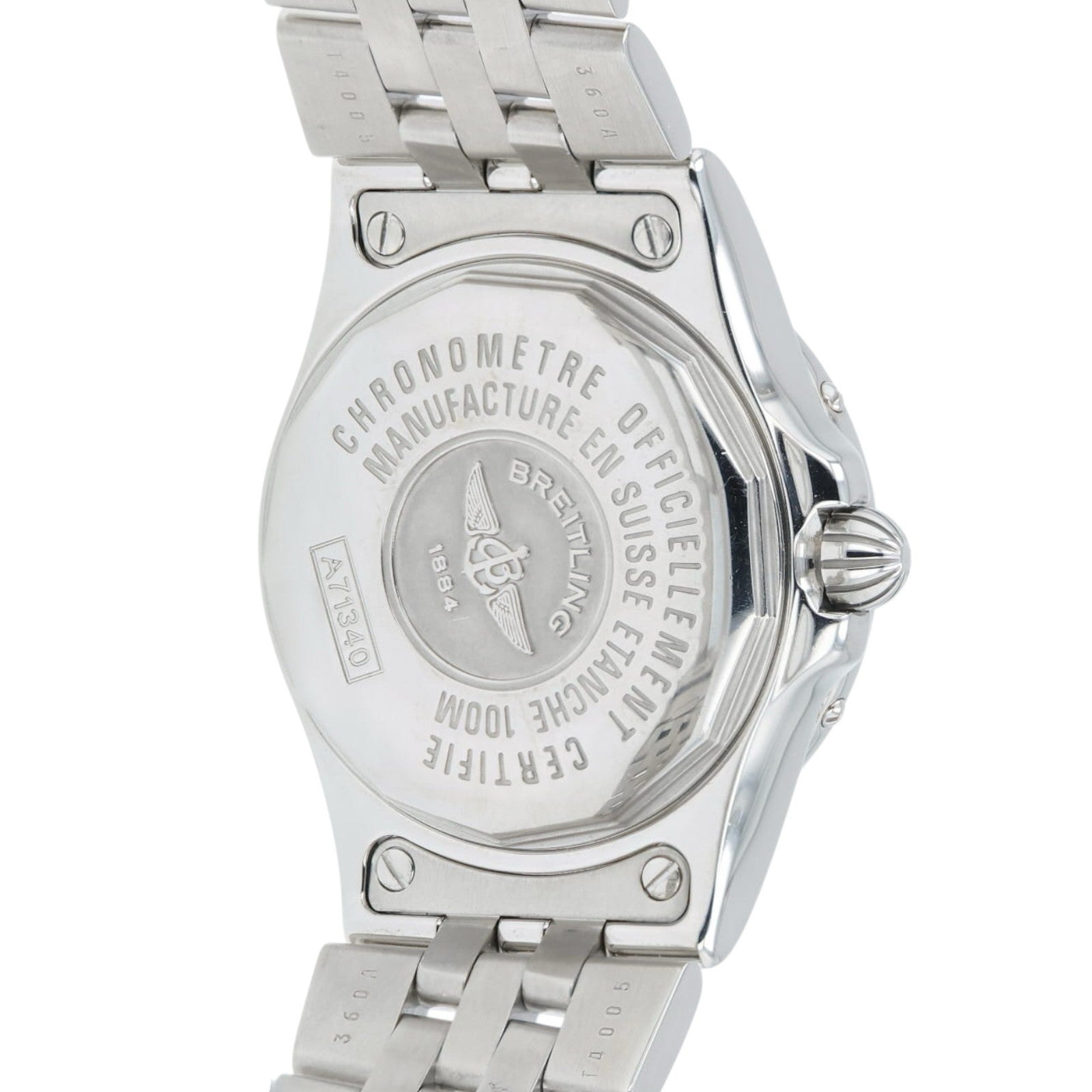 Breitling Starliner Blue MOP Dial Diamond Steel 30mm Quartz Women’s A71340