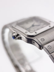 Cartier Santos Galbee Stainless Steel Silver Dial 29mm Quartz Men's Watch 1564