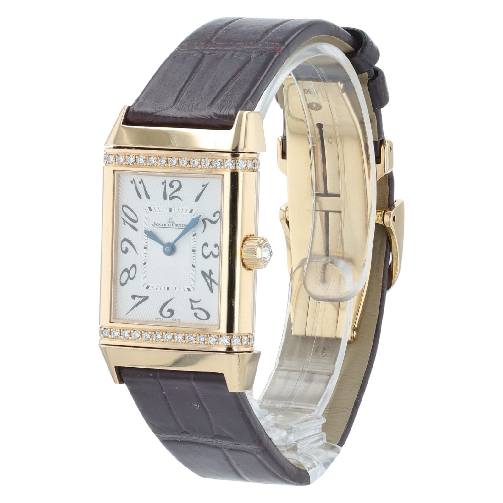 Jaeger‑LeCoultre Reverso Duetto Classique 18k Rose Gold Diamond Women's Watch