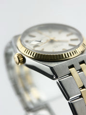 Rolex Oysterquartz Datejust Gold & Steel Silver Dial 36mm Quartz Men Watch 17013