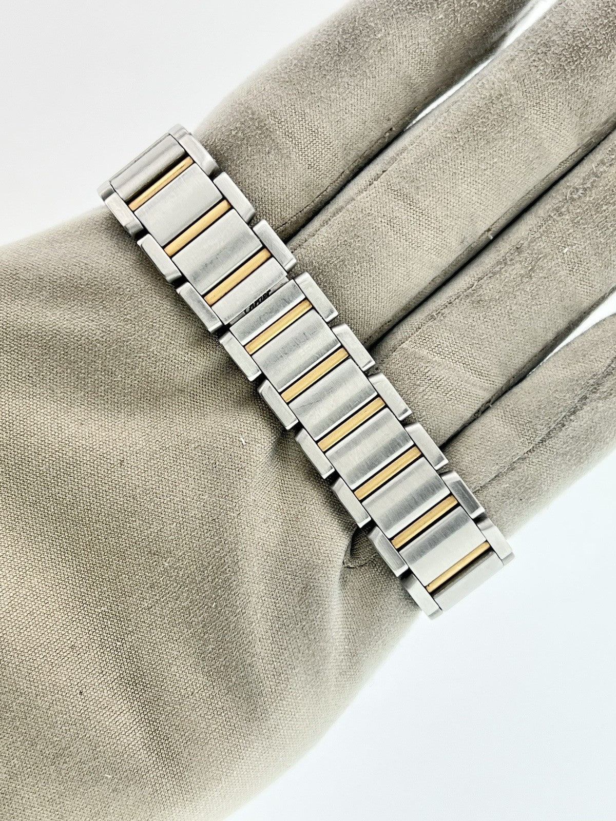 Cartier Tank Francaise 18K Yellow Gold Steel Quartz Ladies Watch W51007Q4