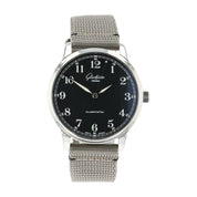 Glashutte Original Senator Steel Black Dial 40mm Automatic Mens 1-36-01-03-02-66