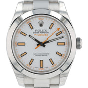 Rolex Milgauss White Dial Stainless Steel 40mm Automatic Men’s Watch 116400