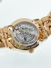 Roger Dubuis Velvet 18k Rose Gold Silver Dial 36mm Automatic Women's DBVE0004