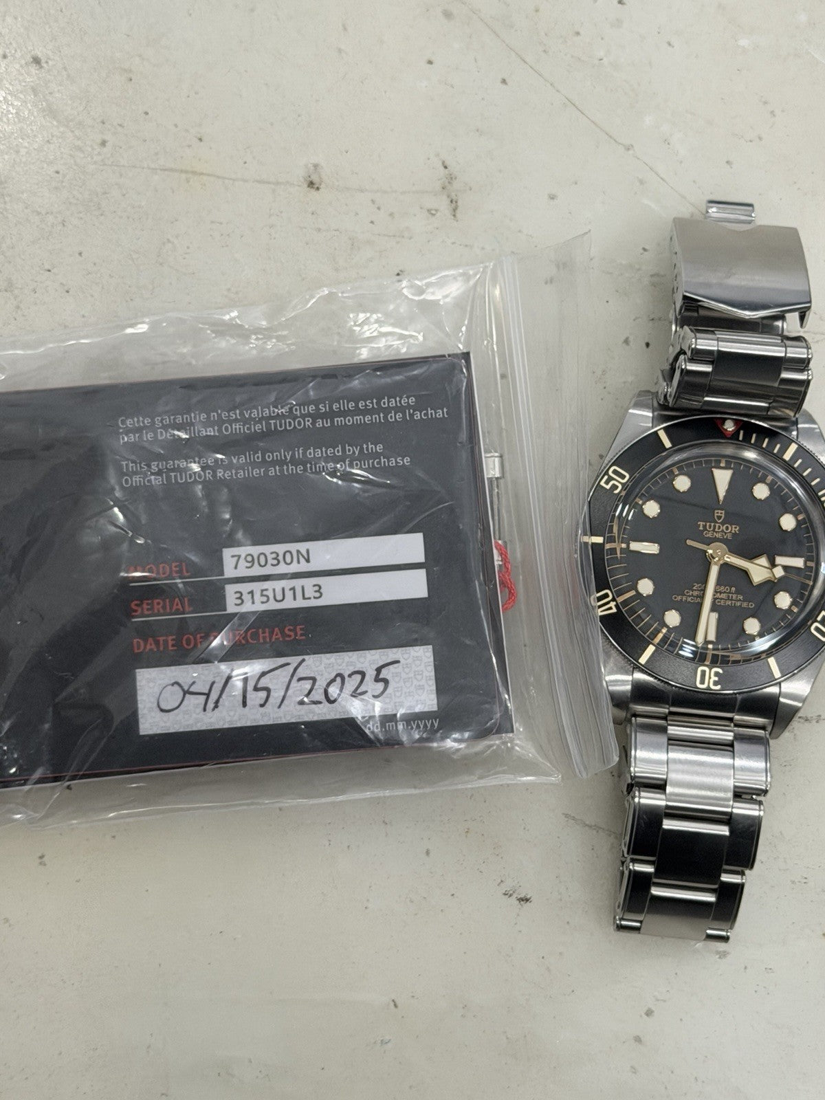 2025 Tudor Black Bay 58 Men's Watch 79030N 39mm Automatic Watch - B/P