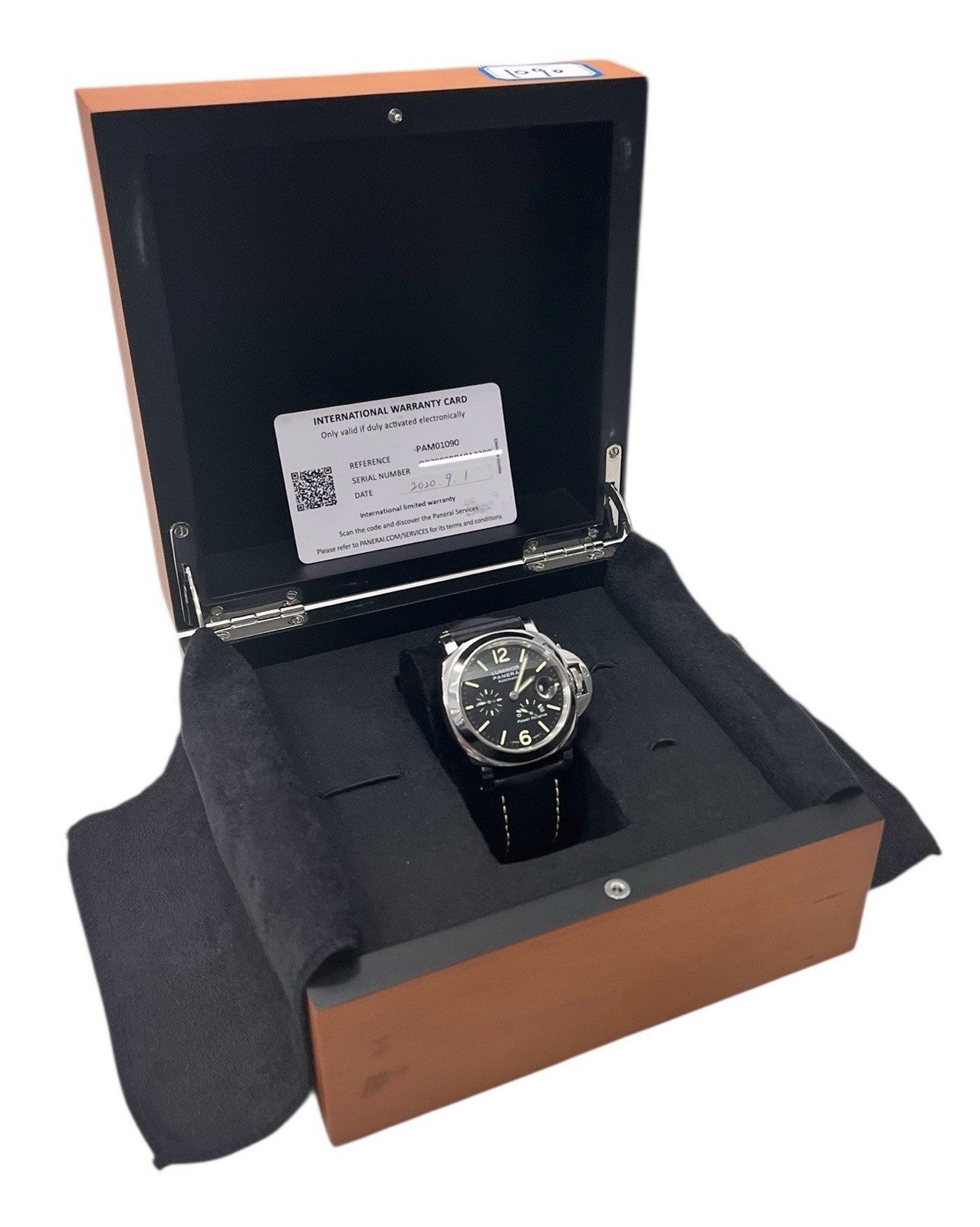 Panerai Luminor Stainless Steel Black Dial 44mm Automatic Men’s Watch PAM01090