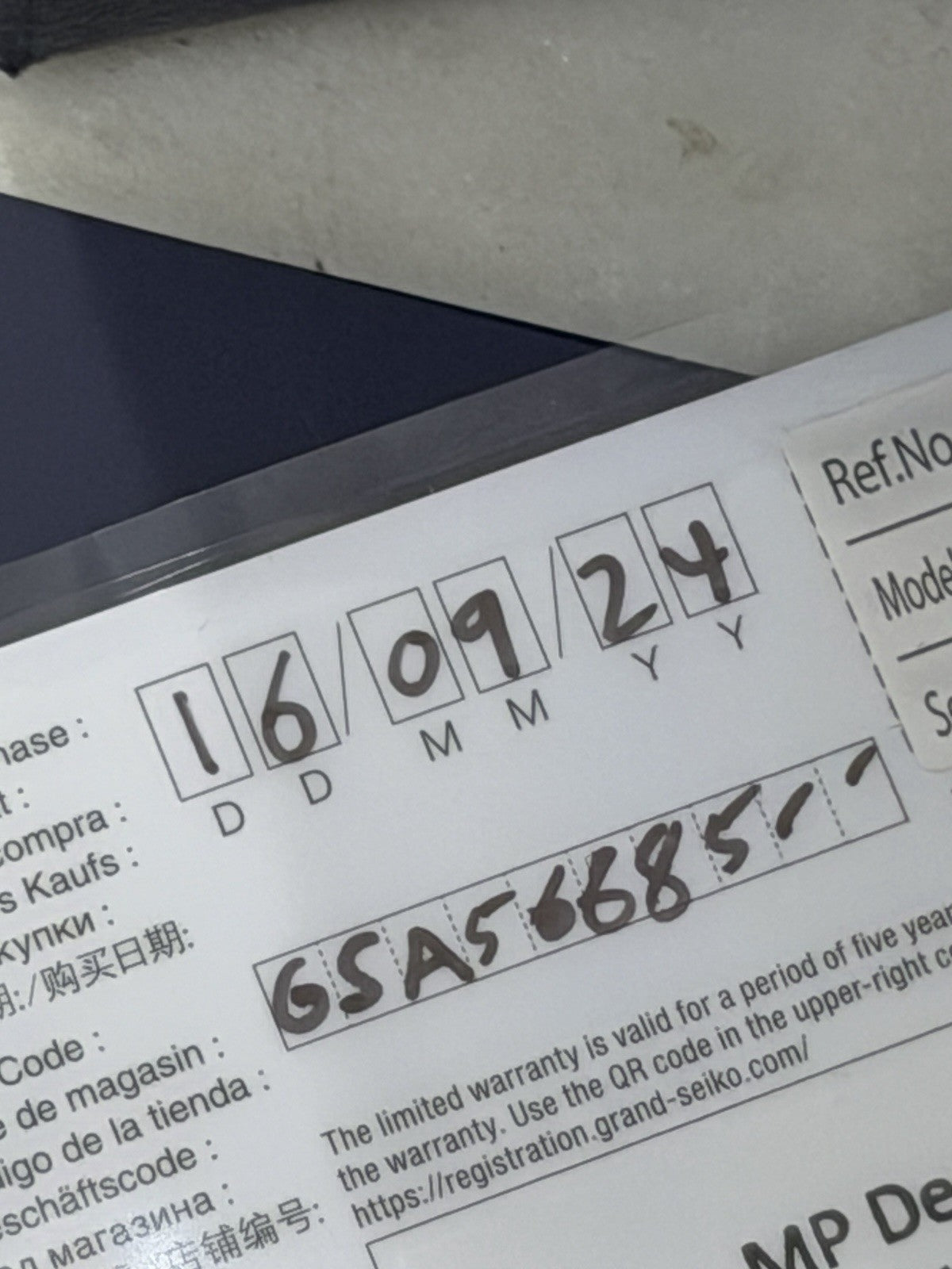 2024 Grand Seiko Spring Drive Snowflake Date Watch SBGA211 Titanium  - Box/Paper