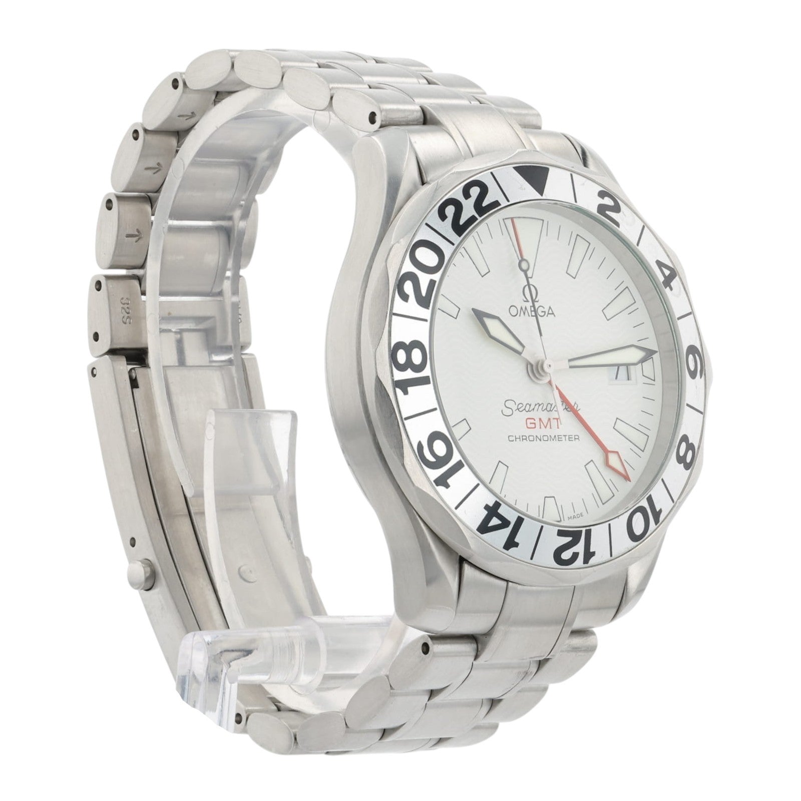 Omega Seamaster "Great White" GMT Chronometer White Dial Automatic 41mm Watch