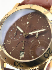 Breguet XX Chronograph 18k Gold Case Brown Dial 39mm Automatic Men’s Watch 3820