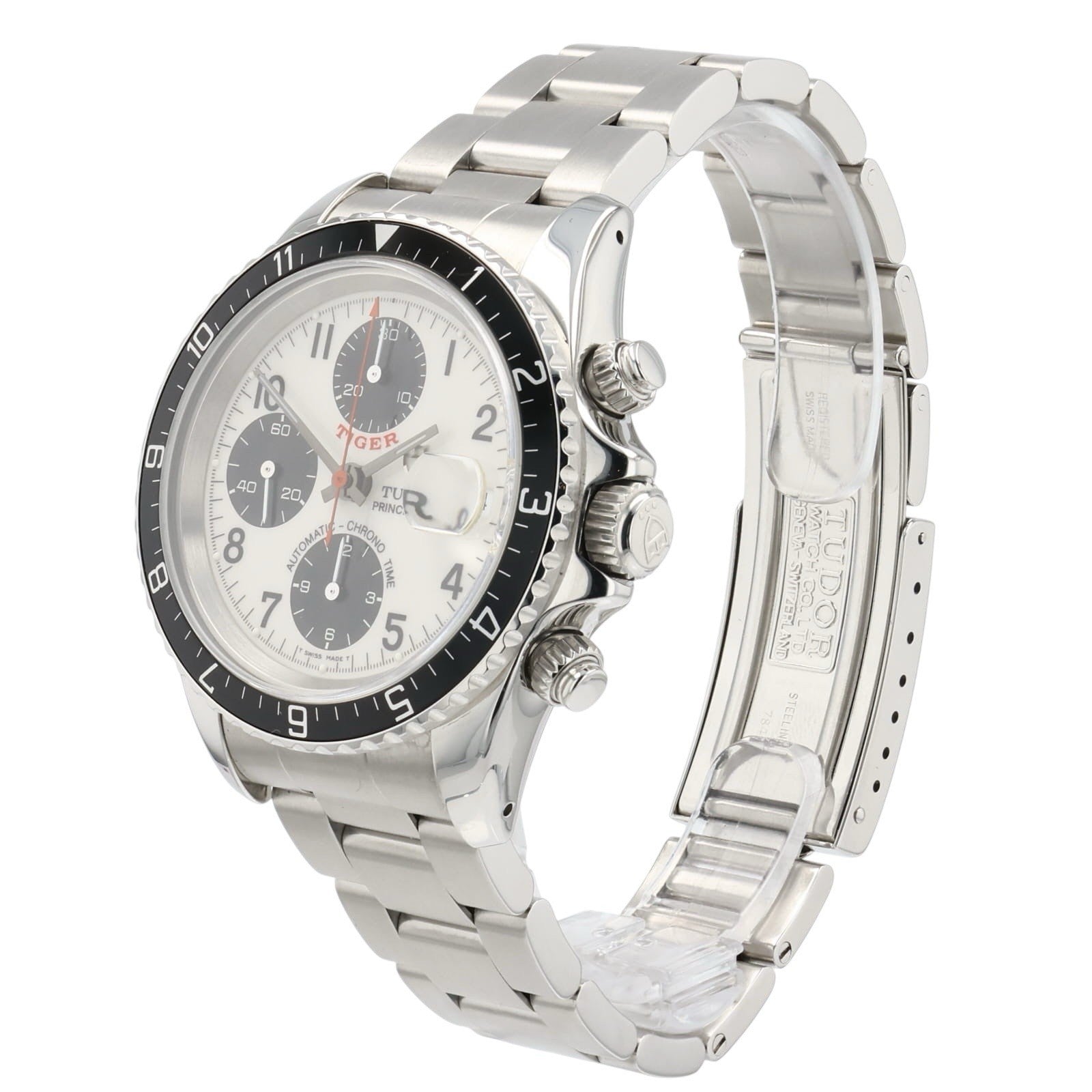 Tudor Prince Date Tiger Stainless Steel White Dial 40mm Automatic Men’s 79270P