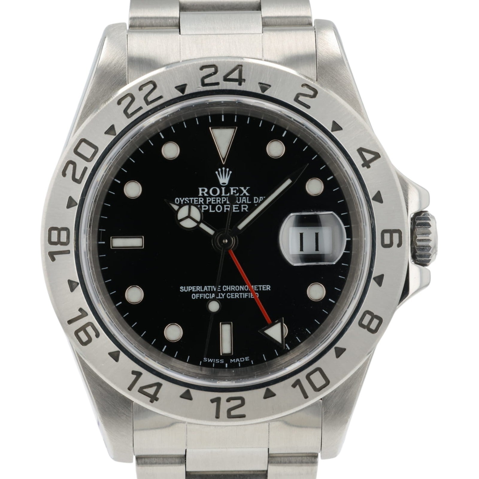 Rolex Explorer II Black Dial Stainless Steel 40mm Automatic Mens Watch 16570