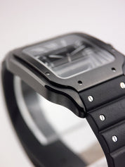 Cartier Santos Stainless Steel Black Dial 39.8 Automatic Mens Watch WSSA0039