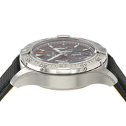 Breitling Avenger Chronograph Black Dial Steel 42mm Automatic Mens Watch AB0146