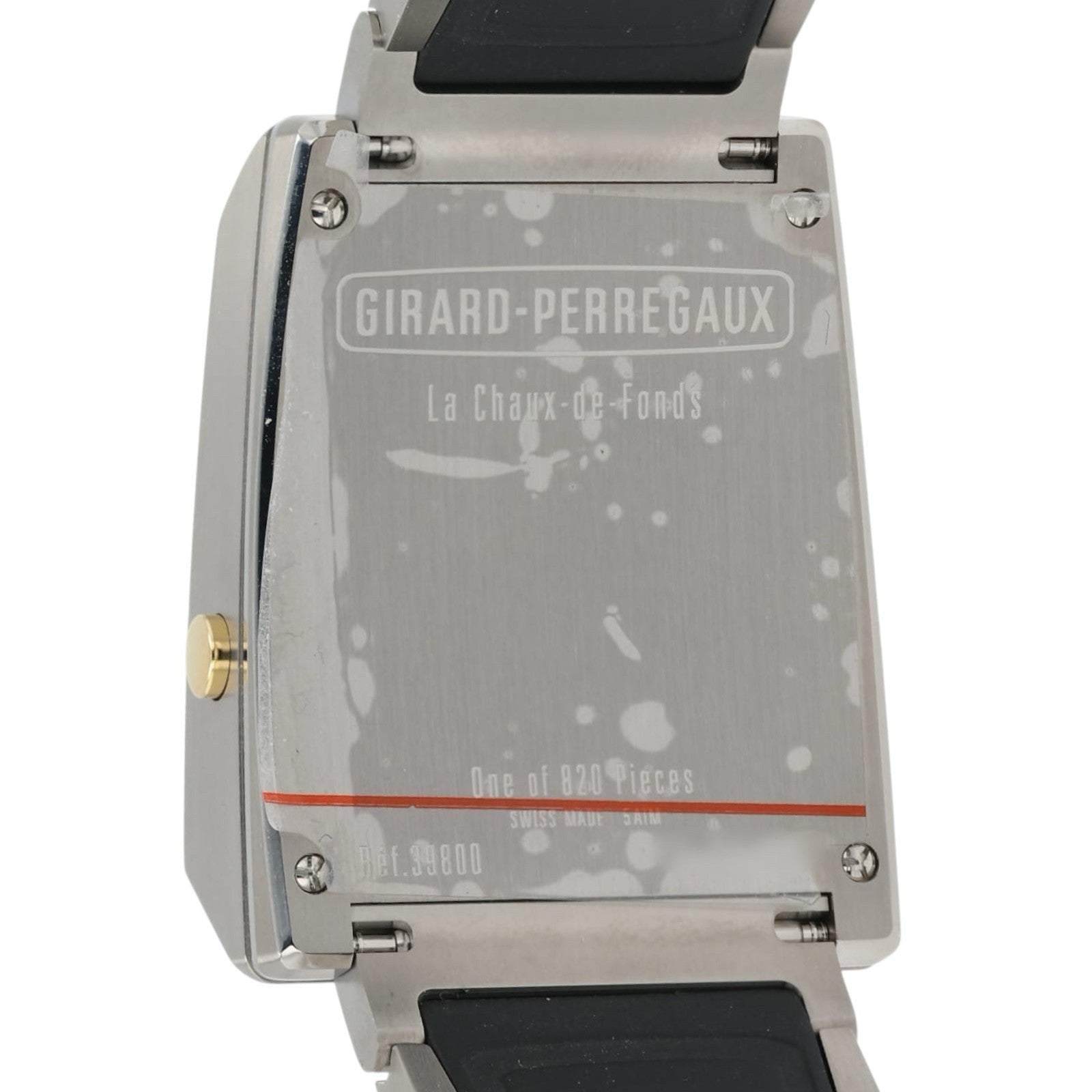 Girard Perregaux Casquette Red Dial Steel 33.6mm Quartz Men’s Watch 39800