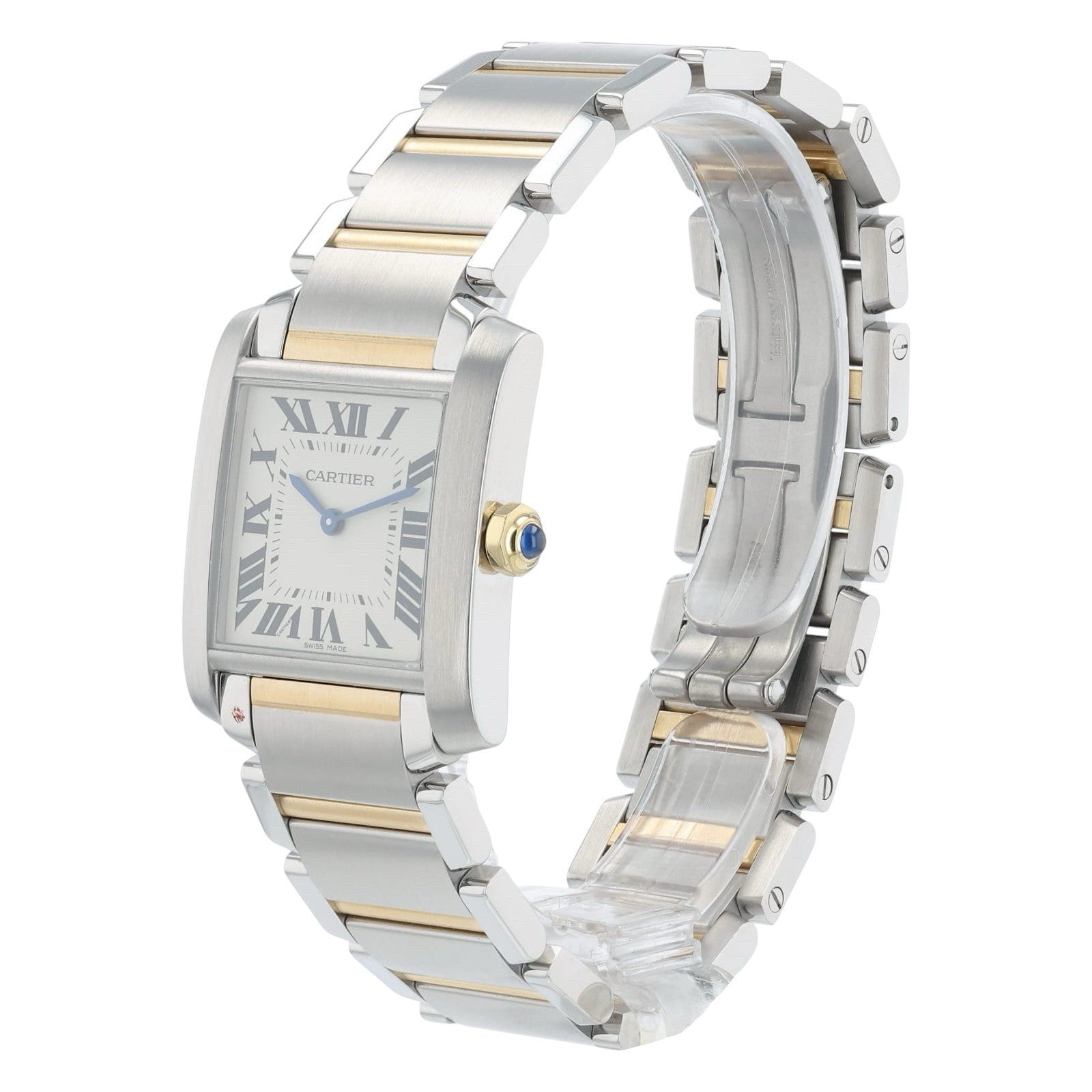 Cartier Tank Francaise Steel and Gold White Dial 25mm Quartz Women’s W2TA0003