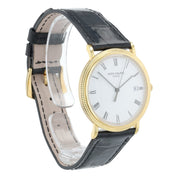 Patek Philippe Calatrava 18k Yellow Gold White Dial 33mm Quartz Mens Watch 3944J