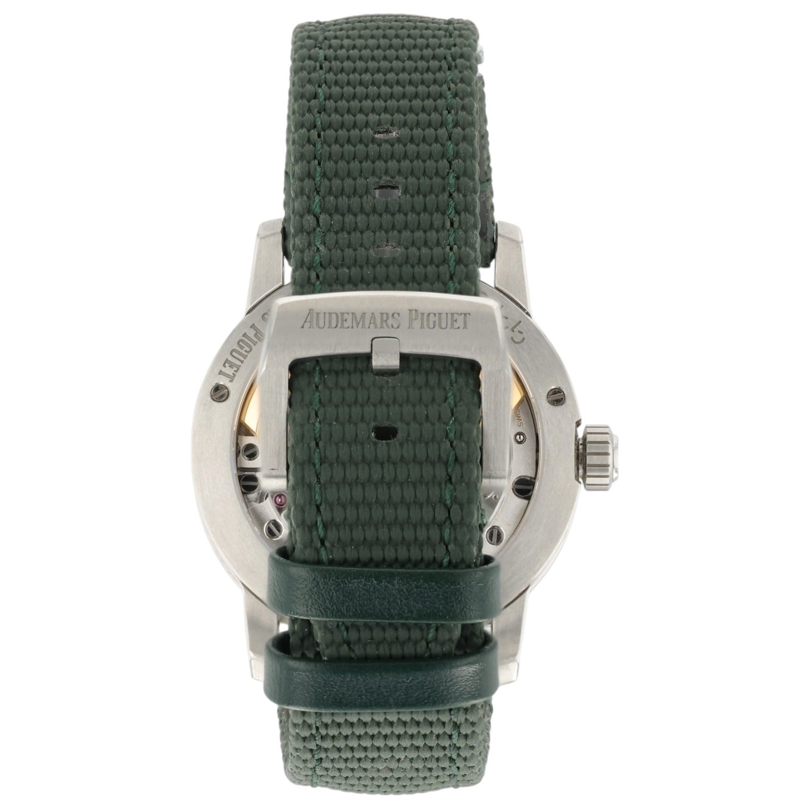 Audemars Piguet Code Date Green Dial Steel 41mm Automatic Men's Watch 15210ST