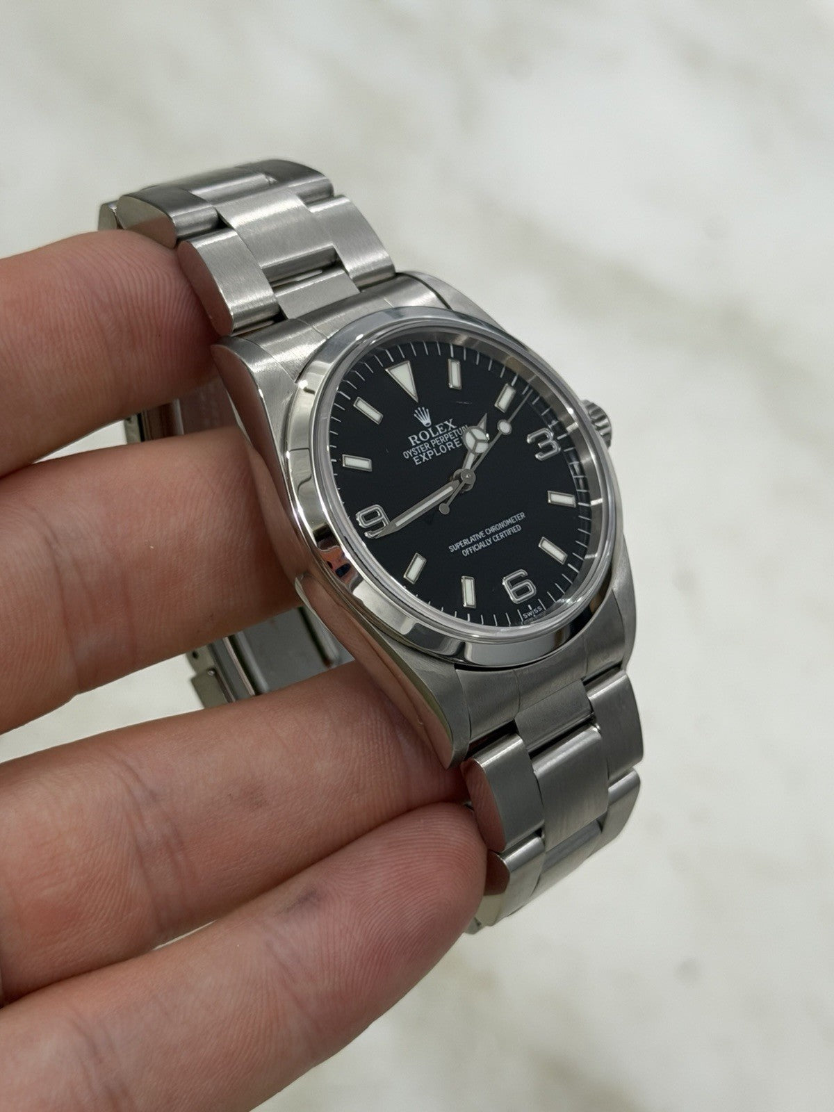 Rolex Explorer Stainless Steel Black Dial 36mm Automatic Men’s Watch 14270