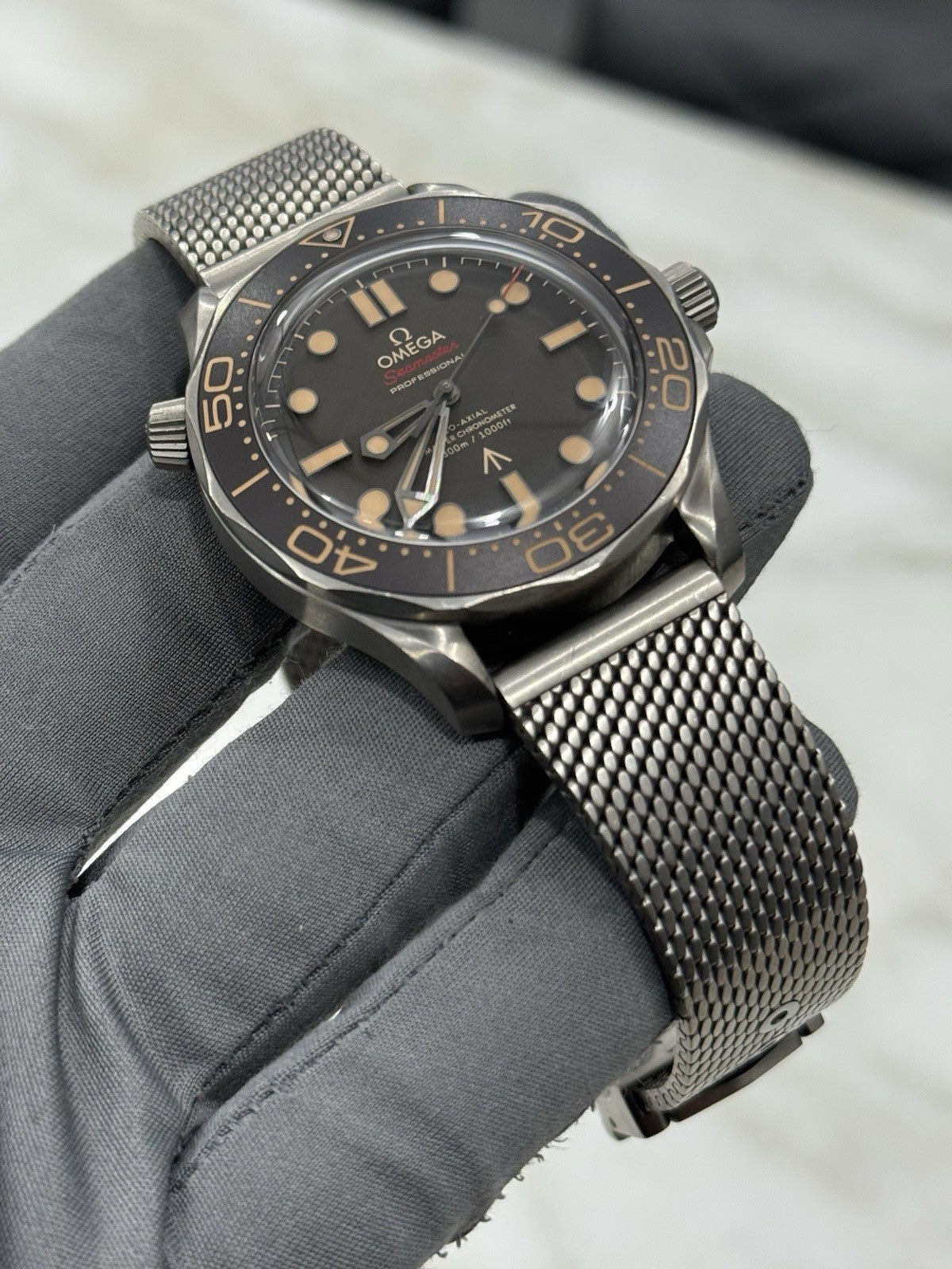 Omega Seamaster NTTD James Bond 007 “No Time To Die” Watch 210.90.42.20.01.001
