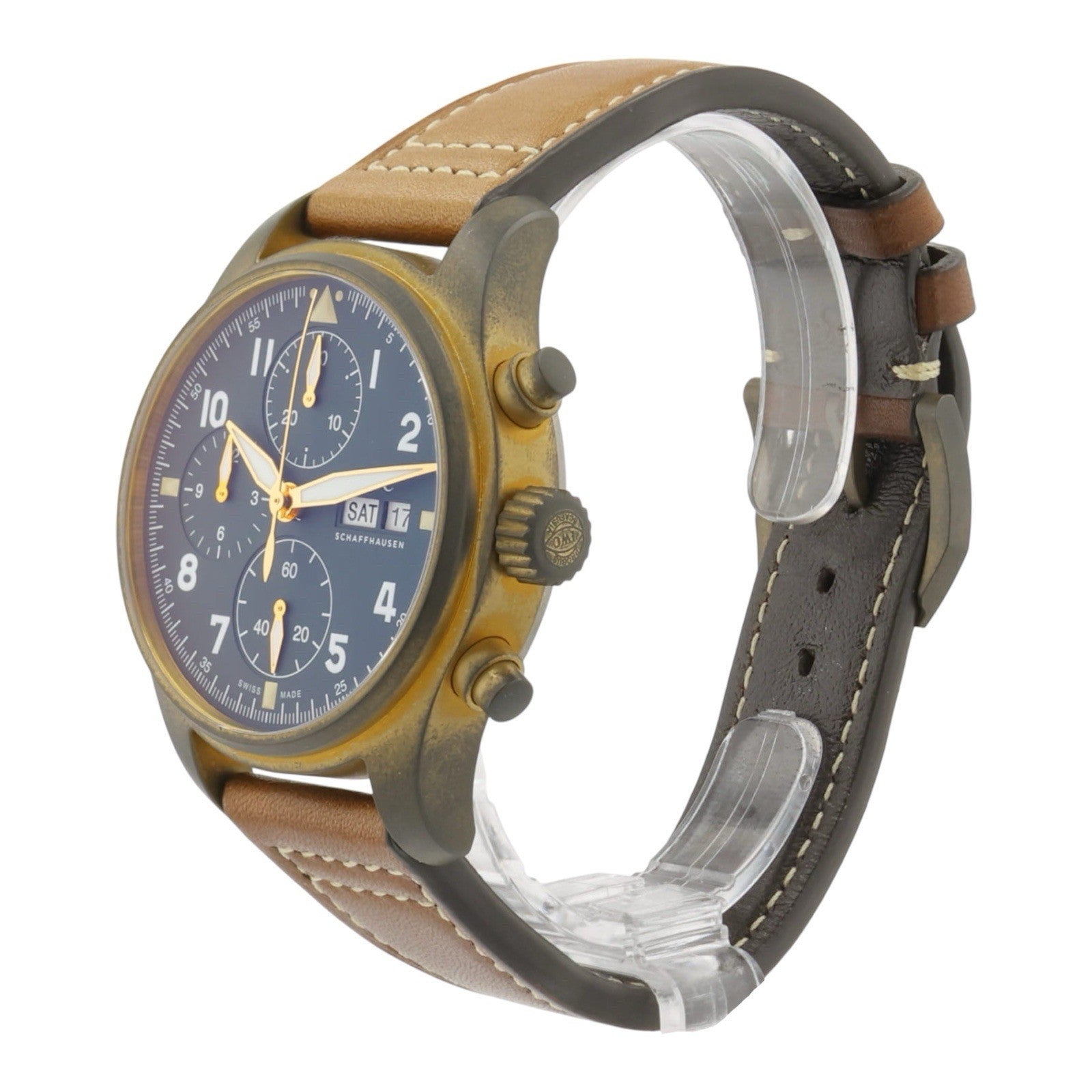 IWC Pilot Spitfire Chrono Bronze Green Dial 41mm Automatic Men’s Watch IW387902