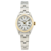 Rolex Lady-Datejust White Dial 18k Yellow Gold & Steel 26mm Automatic 69173