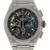 Zenith Defy El Primero Skeleton Dial Titanium 44mm Auto Men’s Watch 95.9000.9004