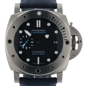 Panerai Submersible Black Dial Titanium 47mm Automatic Movement Mens PAM02305