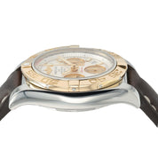 Breitling Chronomat Silver Dial Gold & Steel 41mm Automatic Men’s Watch CB0140