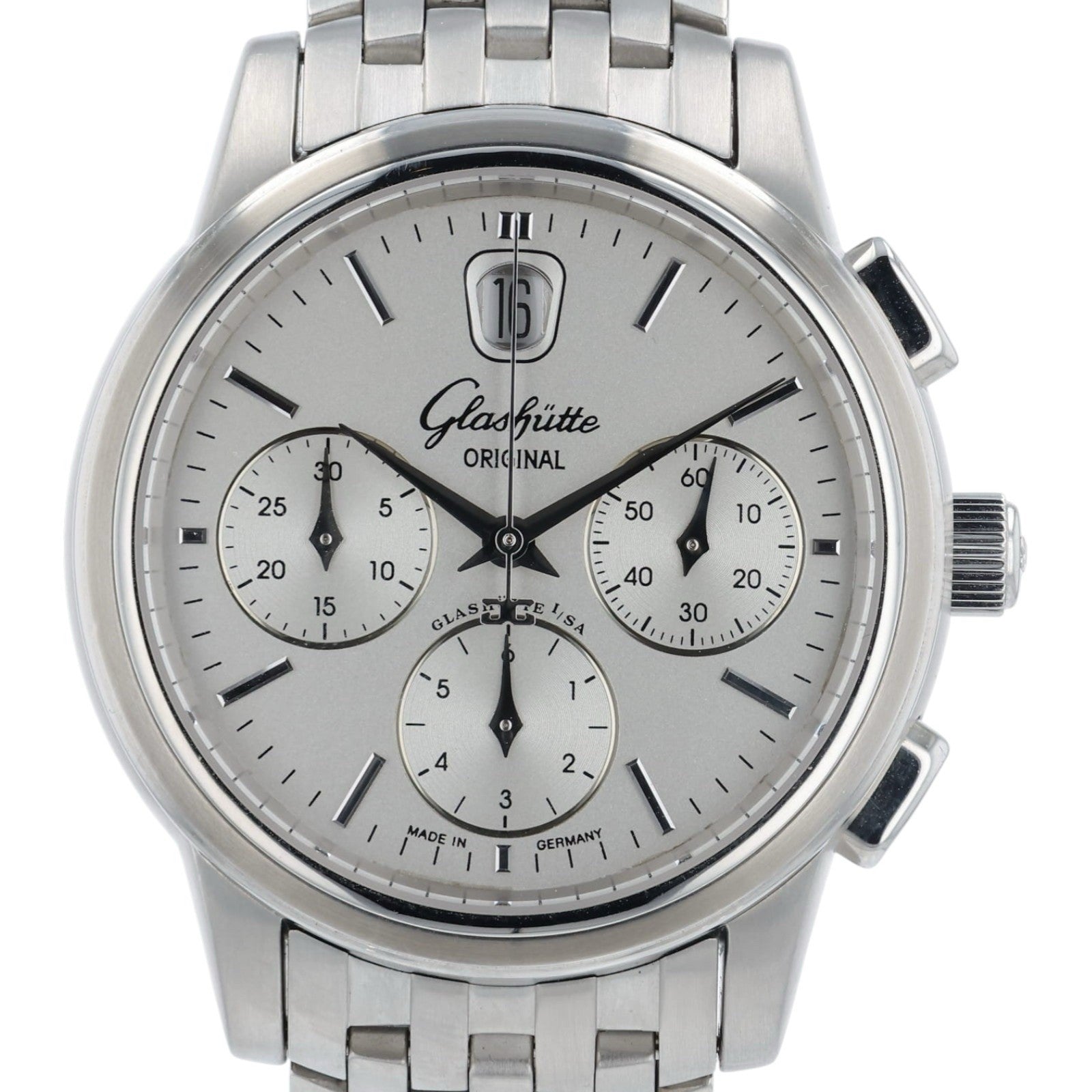Glashutte Original Senator Silver Dial Steel 39mm Automatic 1-39-32-14-23-04