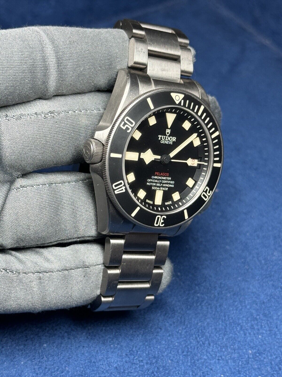 TUDOR Pelagos LHD Men's Black 25610TNL Titanium Automatic Watch