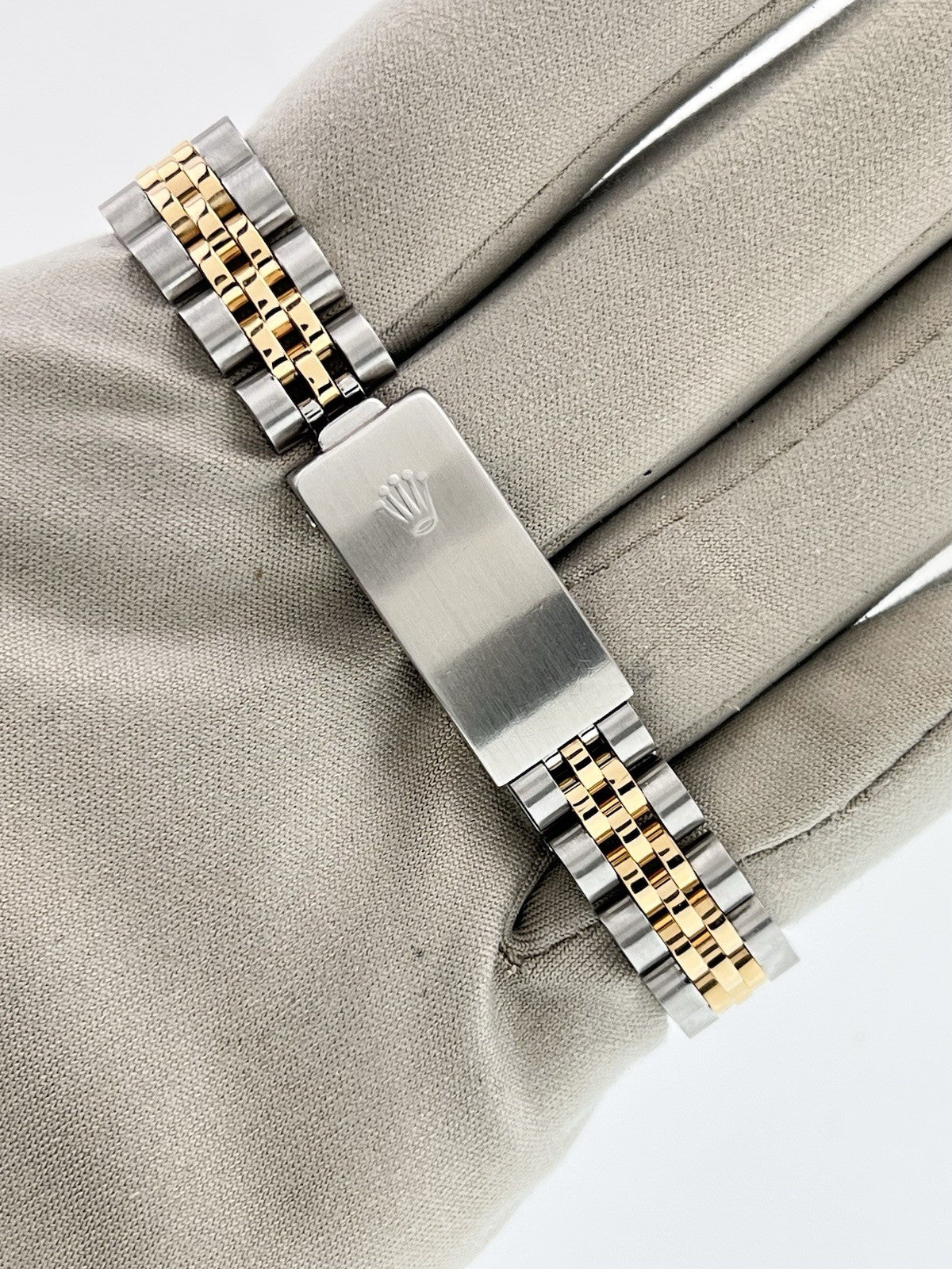 Rolex Lady Oyster Perpetual Gold & Steel Champagne Dial 26mm Women's Watch 6719