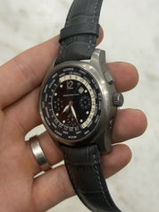 Girard Perregaux World Time Titanium Chronograph Automatic 4980 Watch - AS IS