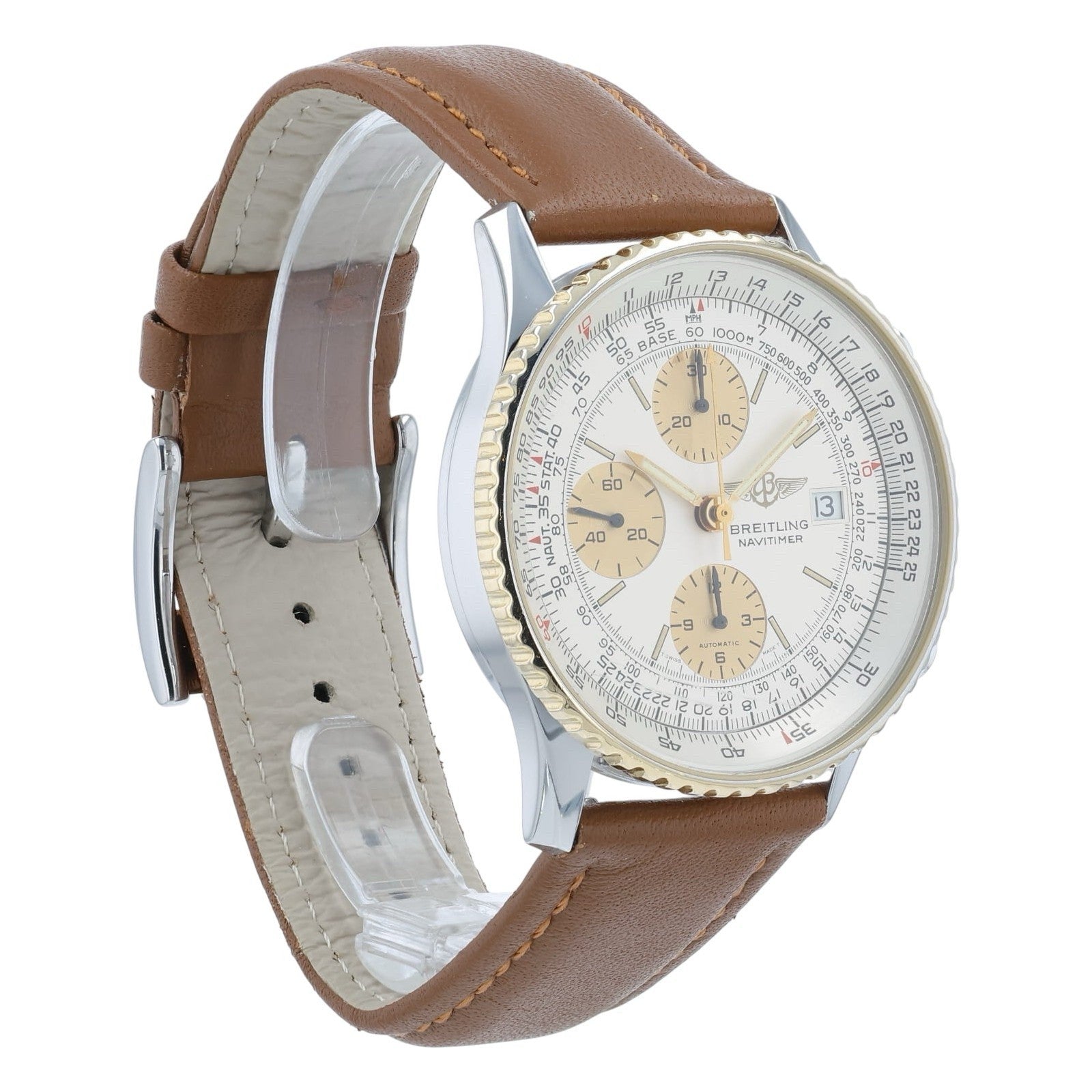 Breitling Old Navitimer Gold & Steel Silver Dial 41mm Automatic Men’s B13019