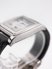 Cartier Tank Vis Dual Time Paris CPCP 18k White Gold Mens Watch 2552