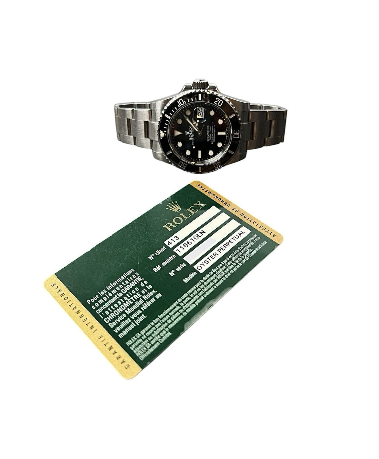 Rolex Submariner Black Dial Stainless Steel 40mm Automatic Men’s Watch 116610LN
