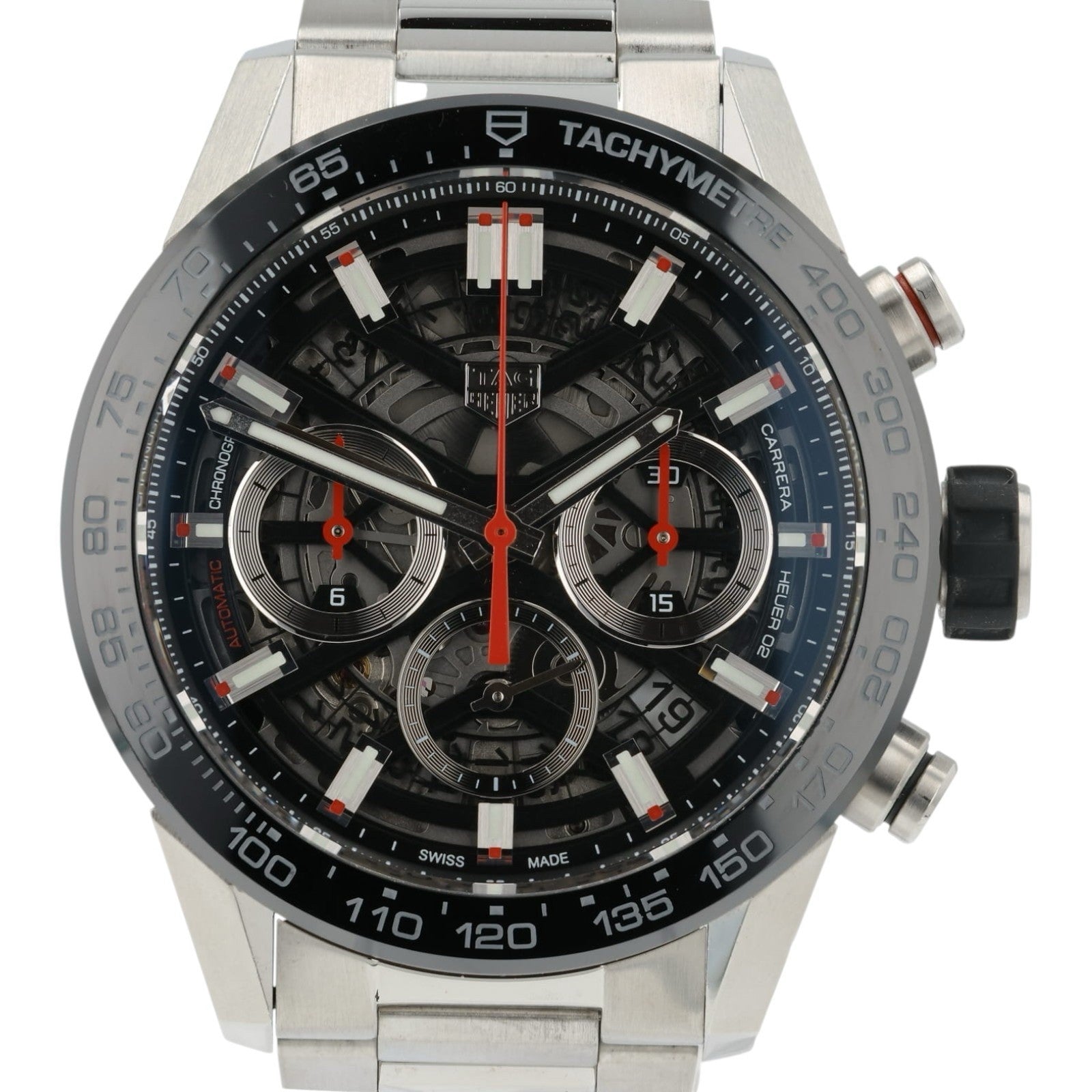 Tag Heuer Carrera Skeleton Dial Stainless Steel 43mm Automatic Men’s CBG2010
