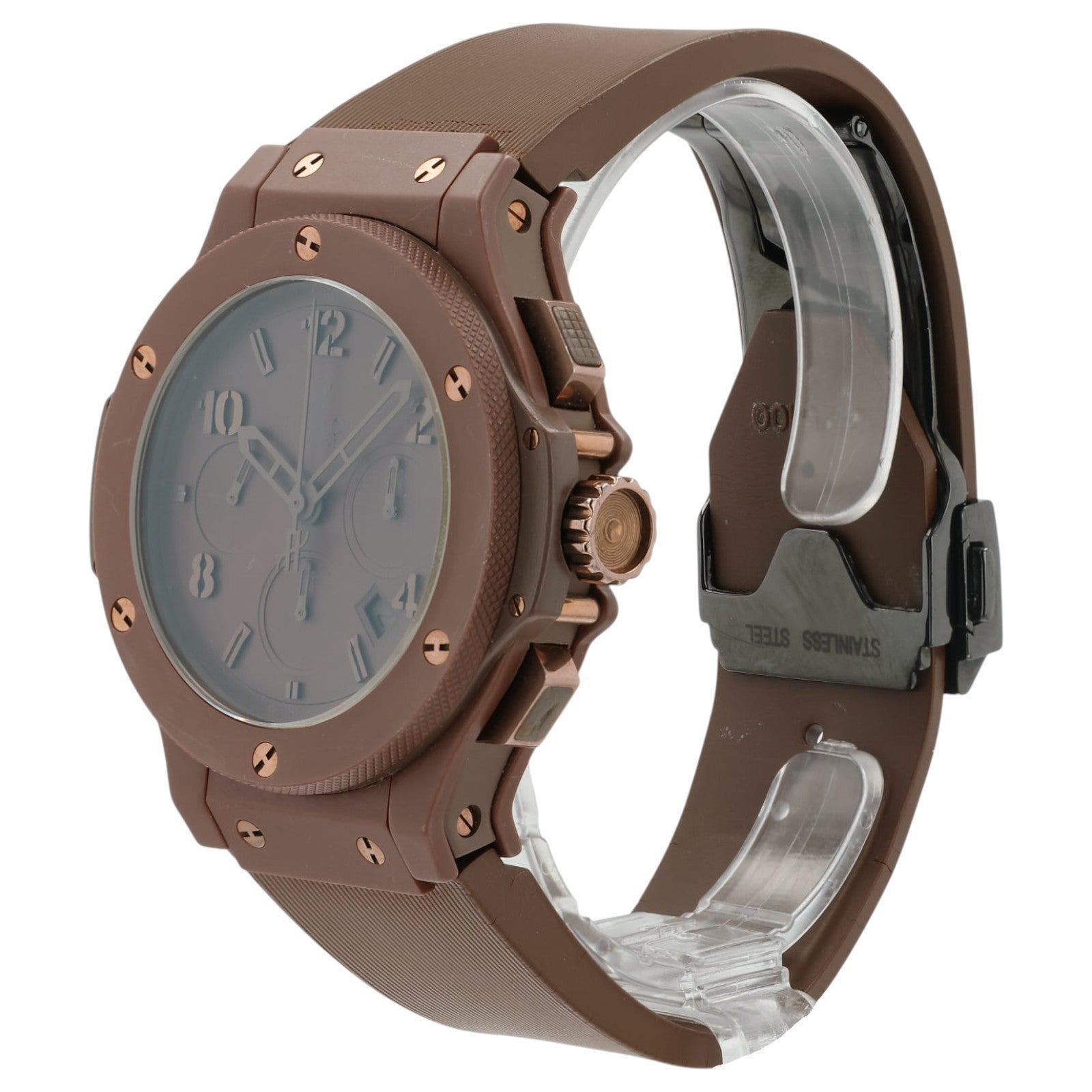 Hublot Big Bang Chocolate Brown Dial PVD Ceramic Mens 44mm Watch 301.CC.3190.RC