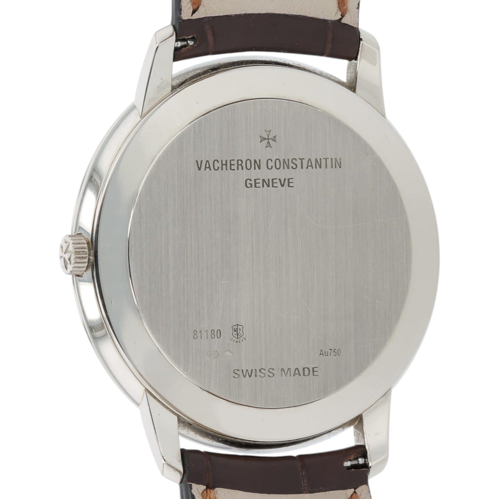Vacheron Constantin Patrimony 18k White Gold Silver Dial 40mm Manual Mens 81180