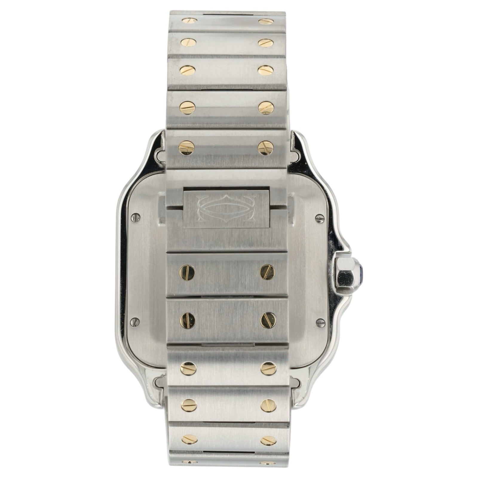 Cartier Santos Silver Dial Gold & Steel 39x47mm Automatic Men’s Watch W2SA0009