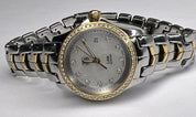 TAG Heuer Ladies Link Quartz Date Watch WJF1354 MOP Dial Diamond Bezel 27mm